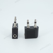 Airplane Splitter Adapter dual 3.5mm female to male Headphone Audio socket