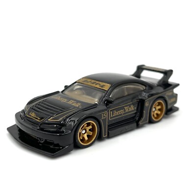 Hot Wheels Nissan Silvia (S15) Liberty Walk Black CUSTOM REAL