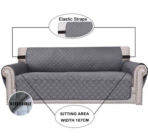 Sofa Cover Couch Cover Sofa Protector Sofa Slip Cover Reversible Non Slip Cover - Picture 11 of 47