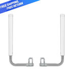 2Pcs Boat Trailer 40" 48" Galvanized Guide On Post Pvc Poles For Sailboat White