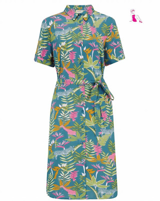 Justine Paradise Jungle Shirt Dress Sugar Hill Brighton UK