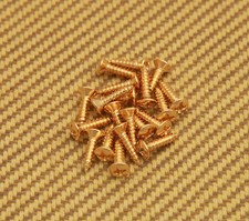 GS-0001-002 20 Gold Finish Pickguard Screws For Fender Guitar/Bass