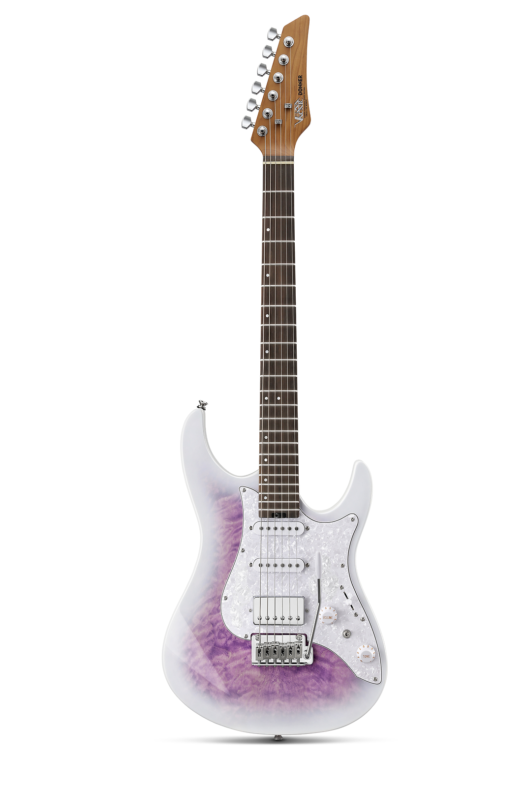 Donner DST-550 Electric Guitar Solid Body Amethyst Burst + Gig Bag Tremolo Bar