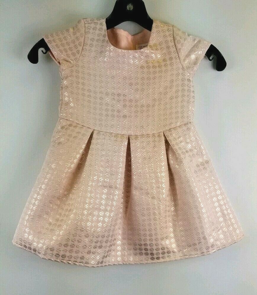 3t gold dress 3617 Girls Ruffle Dress