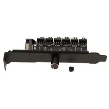 Power PCI PWM Cooling Fan Speed Temperature Controller Hub