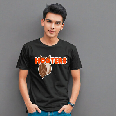 Hooters T-Shirt Eule Brüste Amerika USA Kellnerin Vogel Logo cool Geschenk Tee Top