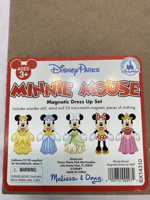 Disney World Disney Parks Melissa Doug Wood Magnetic Minnie Mouse Doll Complete | eBay
