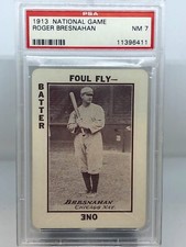 1913 National Game Roger Bresnahan! PSA 7!