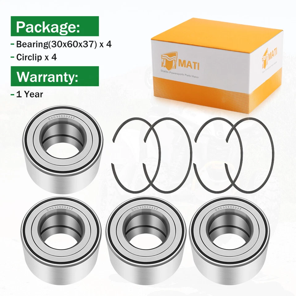 Front & Rear Wheel Bearing for Can Am Outlander 330 400 450 500 570 650 850 1000 - Изображение 4 из 4