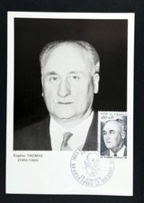 EUGENE THOMAS   FRANCE 1975 Yt1827 CARTE MAXIMUM MAXICARD 1106