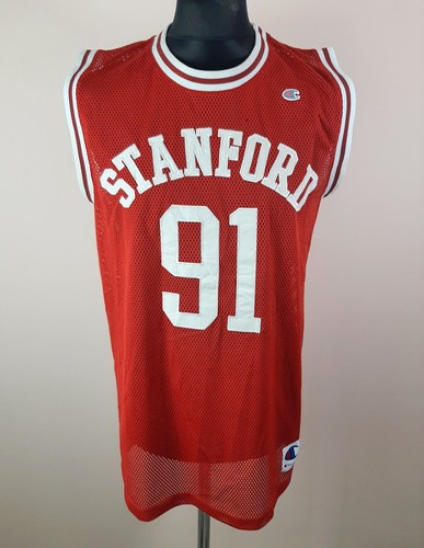 Stanford Cardinal Basketball Jersey Men's Size L CHAMPION Stitched Jersey NCAA - Picture 12 of 12