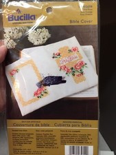 Bucilla Special Edition Bible Cover WM65609 Wild Rose Stamped Cross Stitch Kit