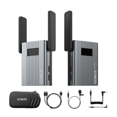 SYNCO WMic-TS UHF Wireless Microphone System For Camera DSLR Live Streaming Vide