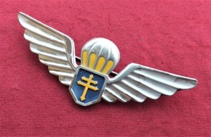 Para badge Free French Army paratroopers WW2