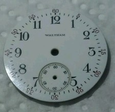 Antique WALTHAM POCKET WATCH Porcelain DIAL 2...