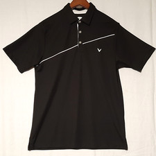 Callaway Golf Shirt Men s Medium Black Short Sleeve Polo Pullover Opti Dri