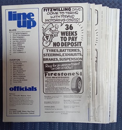 BIRMINGHAM CITY PROGRAMMES (10) SEASON 1976-1977 DIVISON ONE POSTAGE INCLUDED - Picture 2 of 2