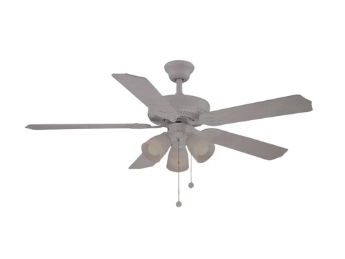 Brookhurst YG268-WH 52 in. LED Indoor White Ceiling Fan with Light Kit NEW