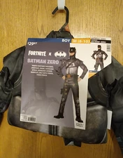 2022 Batman Fortnite DC Armored Zero Spirit Halloween Costume Youth 8-10 NEW