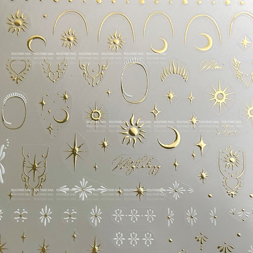 3D Nagelsticker Selbstklebend Nagelaufkleber Glitzer Struktur Textur Fingernägel - Bild 52 von 52