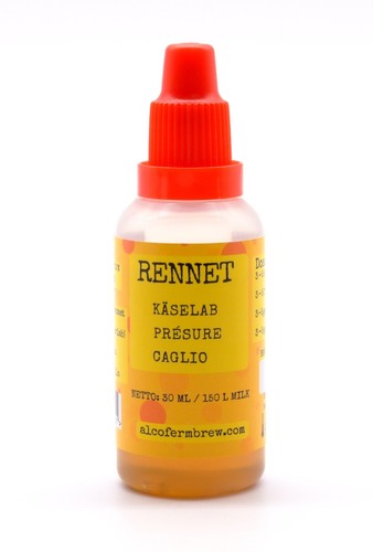 Natural Liquid Rennet 30ml Strong - Calf Animal Rennet for Cheesemaking ...