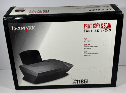 Lexmark JetPrinter X1185 All-In-One Inkjet Printer Print, Copy, Scan - OPEN BOX
