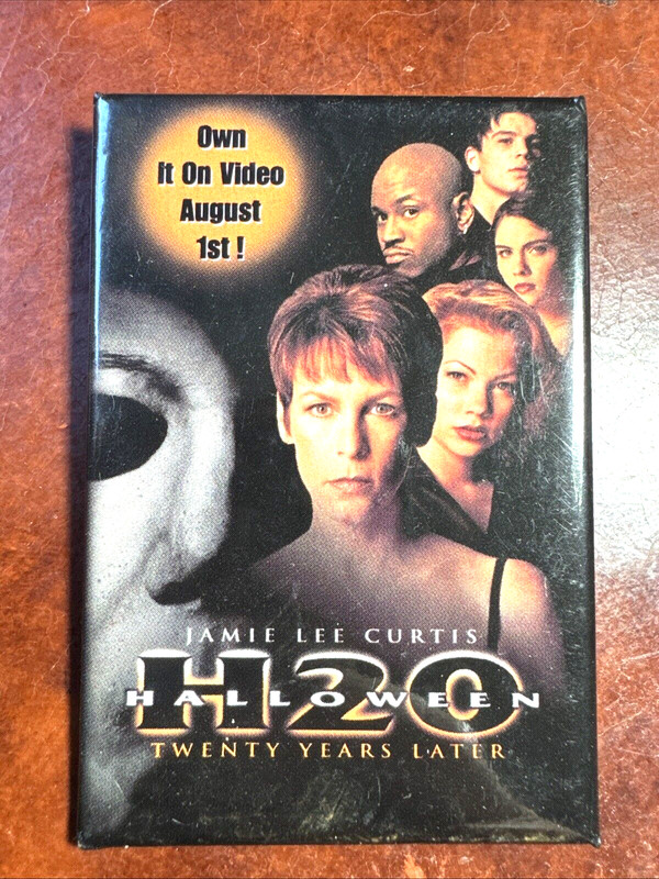 1998 HALLOWEEN H2O Pin Pinback Movie PROMOTIONAL Button: Jamie Lee Curtis