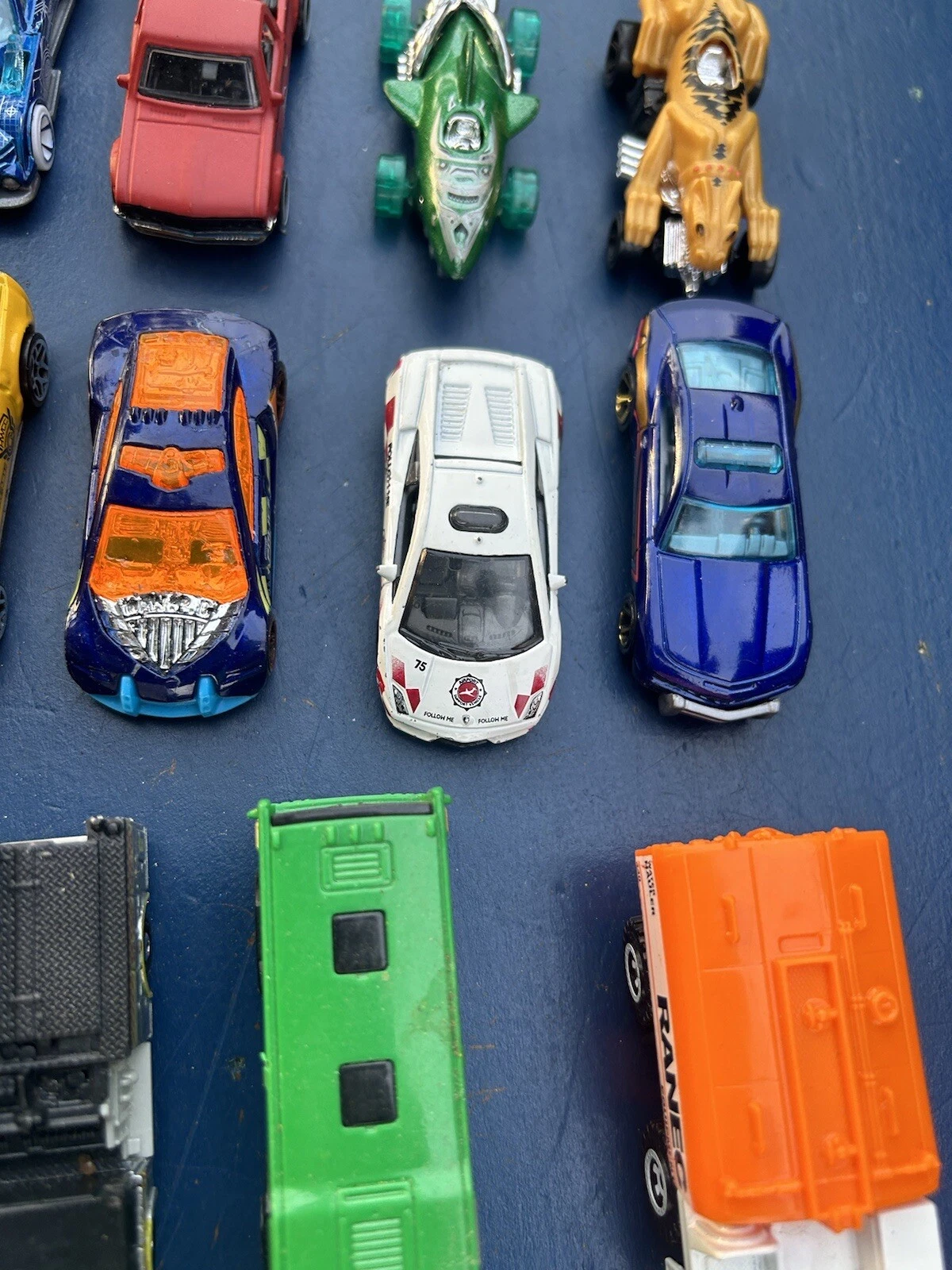  lote de 27 metal fundido 1/64 caixa de fósforos carros usados veículo de brinquedo solto 