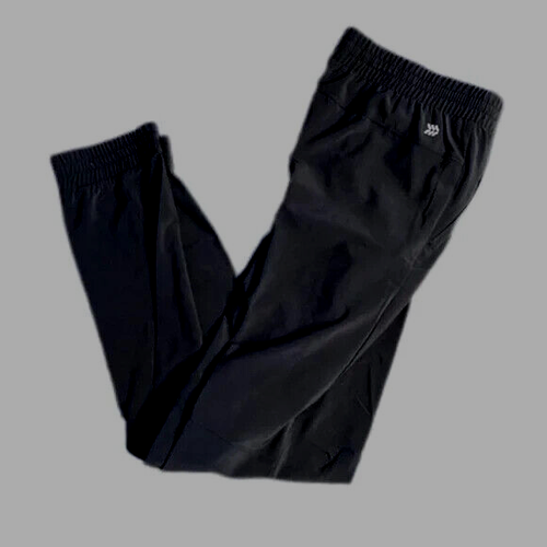 All In Motion Girls Woven Jogger Pants X-Large (16) Black Stretchy Waistband NEW - Picture 2 of 2