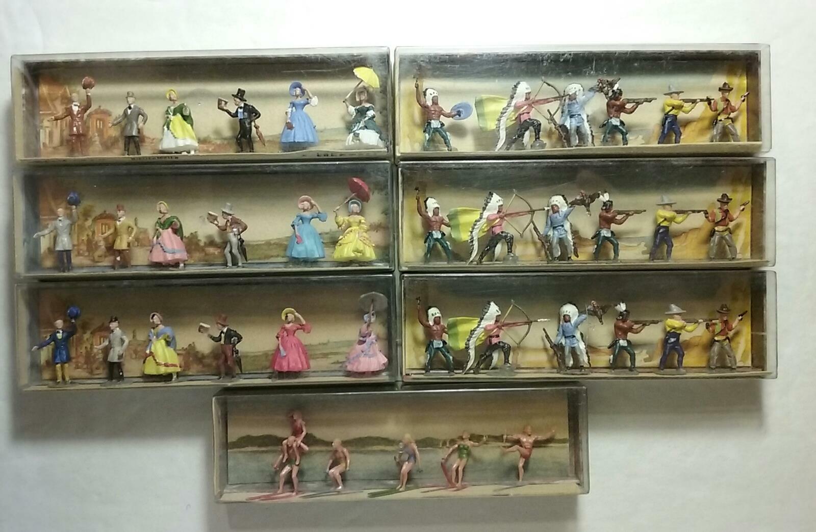 Jahr WALTER MERTEN - Masse of (7) Sets - HO Scale Miniature Figurines - UNUSED Jahr WALTER MERTEN - Masse of (7) Sets - HO Scale Miniature Figurines - UNUSED
