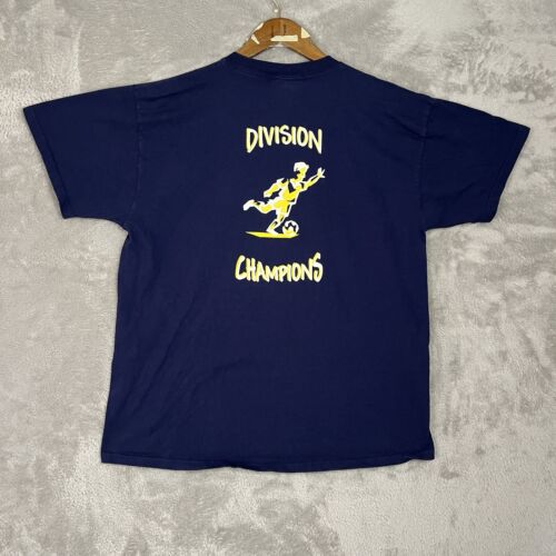 New England Over The Hill Soccer Champs Vintage T Shirt Mens Size Large Funny