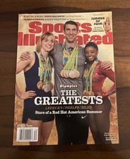 Sports Illustrated August 22, 2016 Olympics Greats Ledecky Biles Phelps NO LABEL