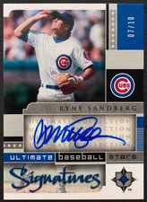 2005 Upper Deck Ultimate Collection Baseball Stars Ryne Sandberg Auto #7/10