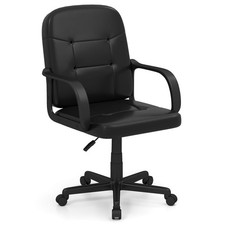 Ergonomic Mid-Back Executive Office Chair Swivel Computer Desk Task Chair Black