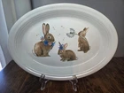 Fiesta Bunny Family Large Oval Serving Platter Fiestaware New