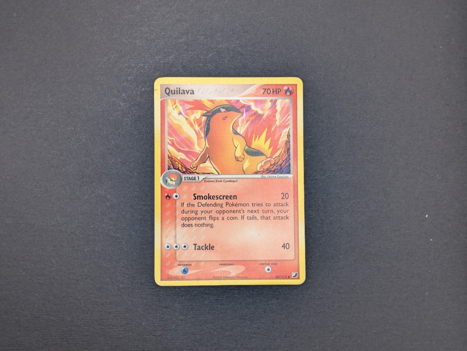 Pokémon TCG Quilava Regular Uncommon EX Unseen Forces 45/115 - Near Mint