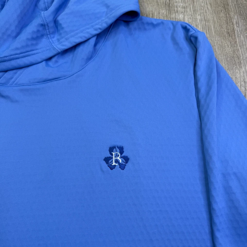 Donald Ross Mens Blue Ballyneal Golf Club Performance Pullover Hoodie Size XL - Image 2 of 4