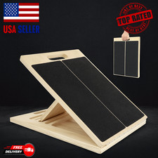 Portable Wooden Slant Board  Calf Stretch, Squat Wedge, Achilles Stretcher Tool