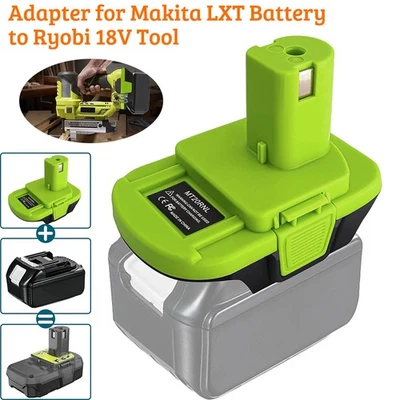 Battery Converter Adapter for Makita LXT 18V to for Ryobi 18V One + Power Tool