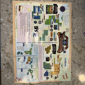 The Magic Of Scheherazade Nintendo NES Instruction Book Manual & Poster Map