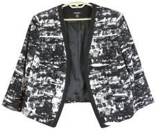 CJ1014- NEW NINE WEST Women's 93% Polyester Blazer Jacket Geometric Multi 14W