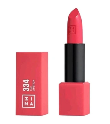 3INA The Lipstick #334 – High Coverage Shiny Finish Cruelty-Free Lipstick 4.5g