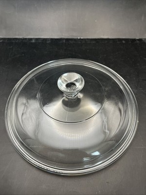 Pyrex Clear Glass Lid  623C Corning Clear Dome 7    Replacement