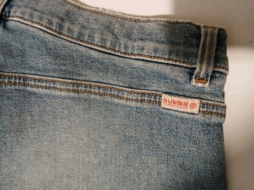 Guess Jeans Pantaloncini Jeans Elasticizzati Denim Donna Bottoni Fly Booty Taglia 31 - Foto 6 di 7