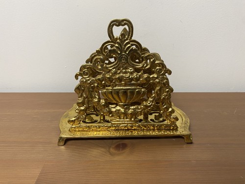 Maitland Smith Brass Double Letter Holder - Picture 2 of 4