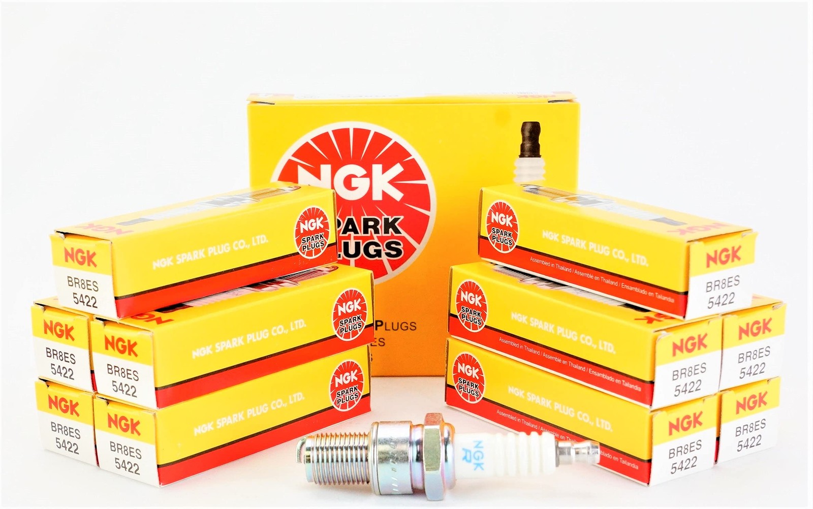 Spark Plugs Bulk set 10 Pack fits for NGK BR8ES Ignition part