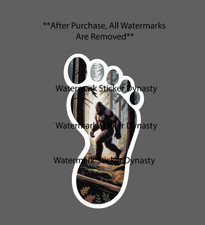 Bigfoot Sticker Waterproof Decal Footprint Outdoor Woods Nature Scene Gift NEW