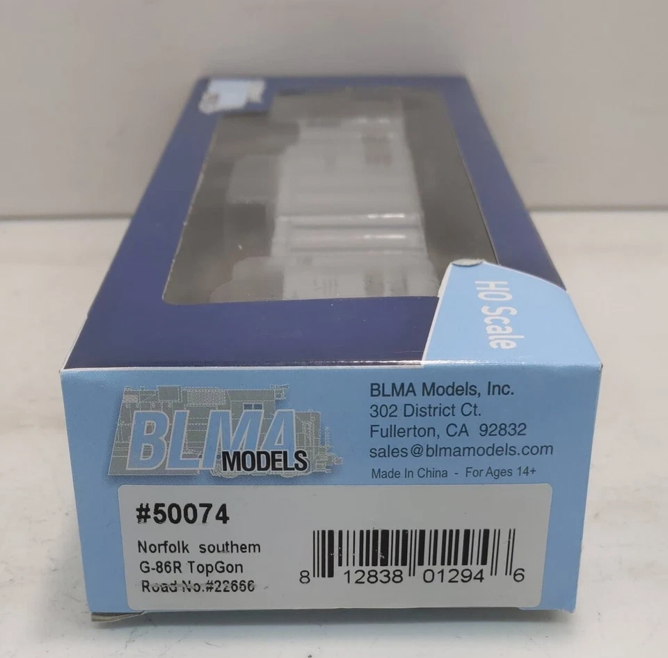 BLMA Models 50074 HO Scale Norfolk Southern TopGun G-86R Hopper #22666 NIB - Image 2 of 2