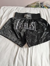 Everlast Mens  Muay Thai Boxing Shorts Size XL Black New No Tags