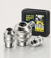 3-Piece Tap Socket Set Use with 1/4" & 3/8" & 1/2" Drive Ratchet Wrench (M3-M19)